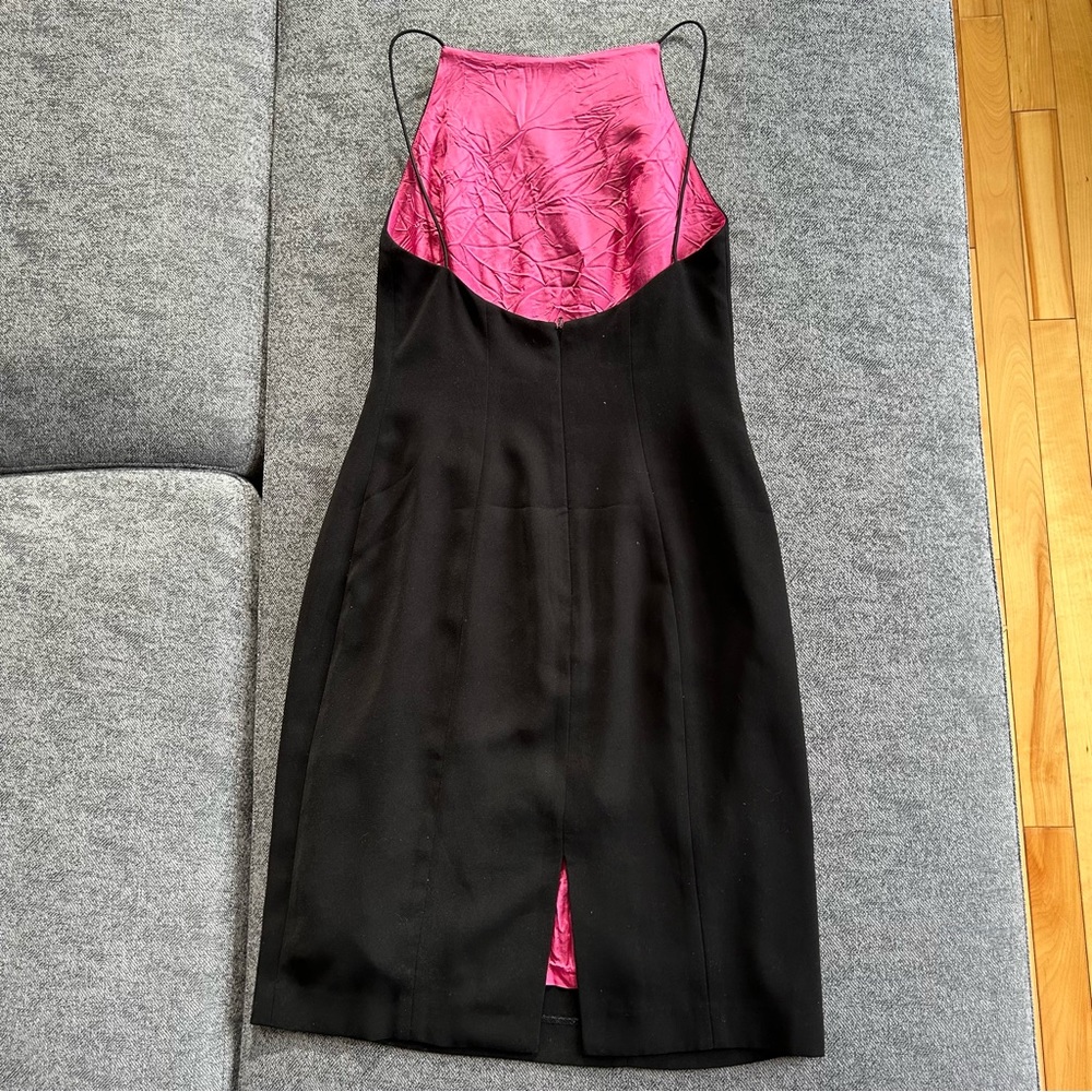 Vintage 90s Mexx Halter-Style Little Black Dress, Size 4